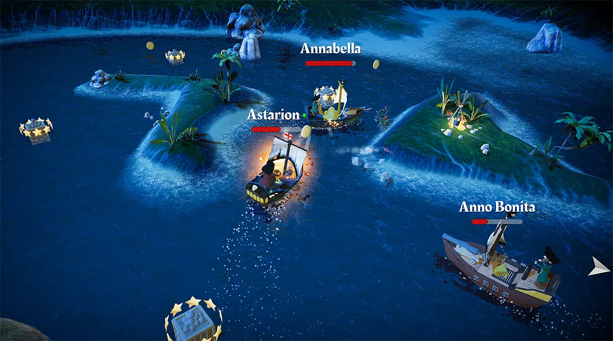 Cannon Pirates night battle