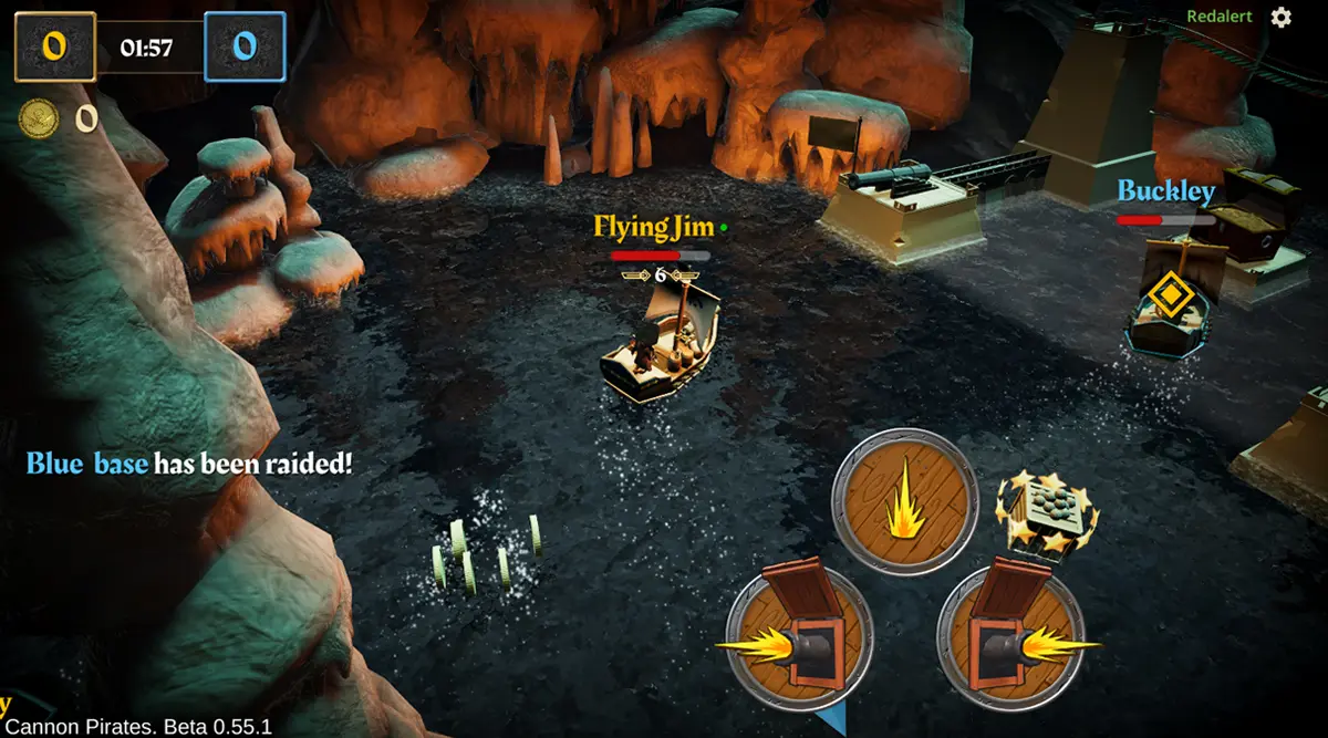 Cannon Pirates Gamemode, raiding other teams base in multiplayer