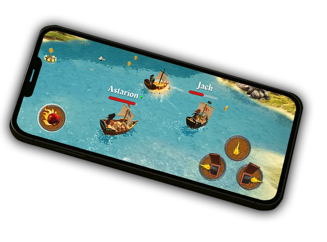 Cannon Pirates multiplayer battle royale screenshot iOS